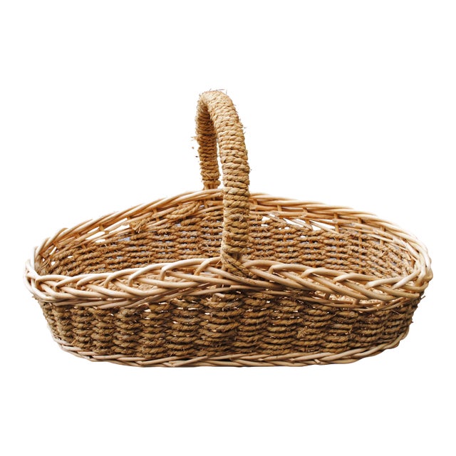 Extra Large Woven Basket For Sale