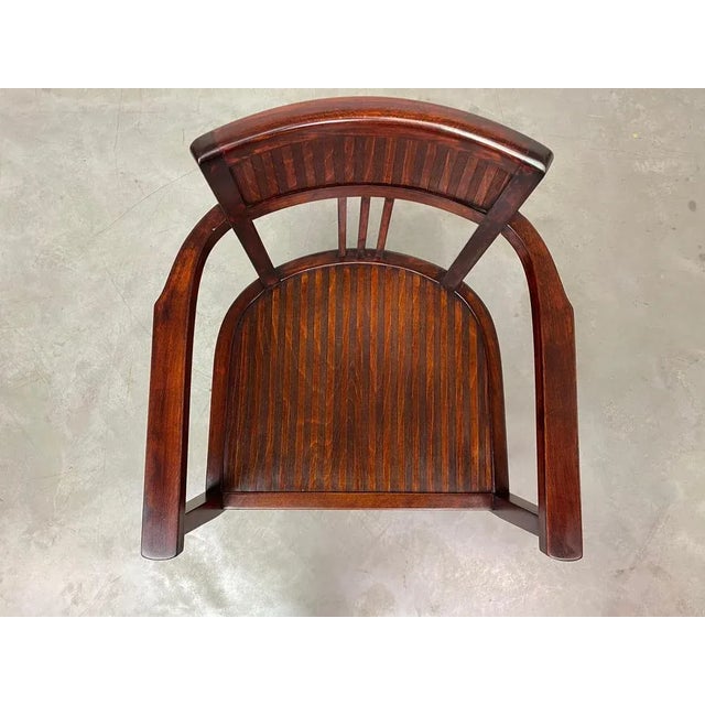 Jugendstil Office Chair, 1890s For Sale - Image 4 of 9
