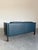 Vintage Navy Leather 2 Seat Sofa Attrb Borge Mogensen For Sale In Tampa - Image 6 of 10