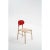 Contemporary Red Bokken Chair in Natural Beech by Colé Italia For Sale - Image 3 of 9