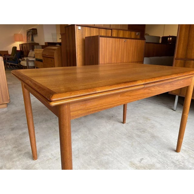 Danish Modern Teak Dining Table, 1960s, in None conditions. Designed 1960 to 1969