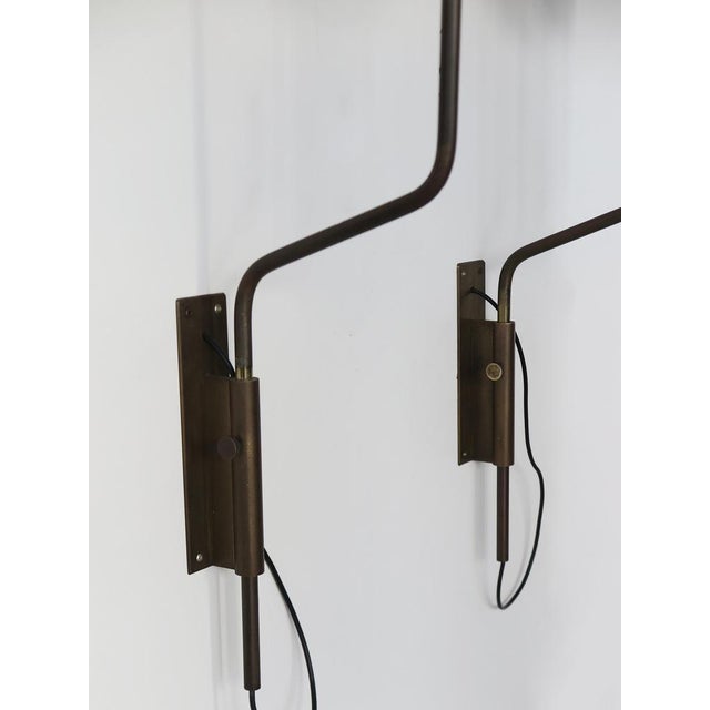 LP11 Wall Lamps in Brass and Glass by Luigi Caccia Dominioni for Azucena, Italy, 1950s, Set of 2 For Sale - Image 14 of 18