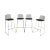 Steelcase Coalesse Enea Lottus Set 4 Sculpted Sled Barstools For Sale