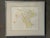 Floral Water Color Drawing by Montana Artist Kaye Cummings 1977 Yellow Floral Line Drawing Framed For Sale - Image 6 of 6
