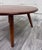 1950s Vintage 1953 Mid Century Modern Round Walnut Coffee Table For Sale - Image 5 of 9