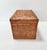 Vintage Handwoven Rattan Lidded Storage Box With Toggle Closure For Sale - Image 4 of 9