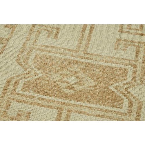 Beige Bohemian Runner Rug For Sale - Image 5 of 7