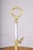Metal Brass Bouillotte Candle Lamp with Green Tole Shade and Paw Feet, 1950s For Sale - Image 7 of 11