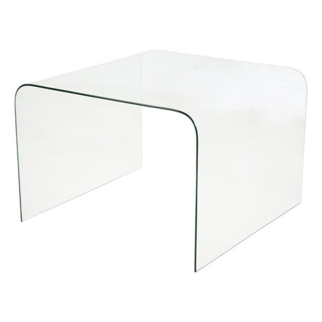 20th Century Italian Glass Waterfall Coffee Table in the Style of Angelo Cortesi For Sale