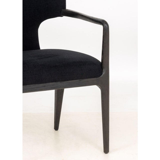 Restoration Hardware Black Dining Chairs, 6 For Sale In New York - Image 6 of 13