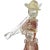 Murano Vintage Sommerso Pink Gold Flecks Italian Art Glass Male Female Farmer Figure Sculptures - A Pair For Sale In Orlando - Image 6 of 10