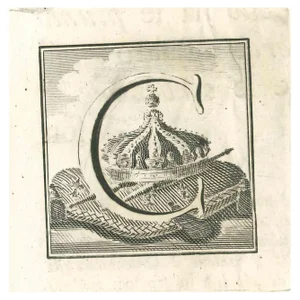 Gaspar Van Wittel (Vanvitelli), Antiquities of Herculaneum Letter C, Etching, 18th Century