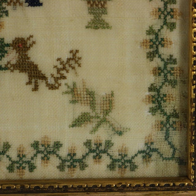 Antique Sampler, 1842, by Ann Minter Aged 8 Years For Sale - Image 16 of 17