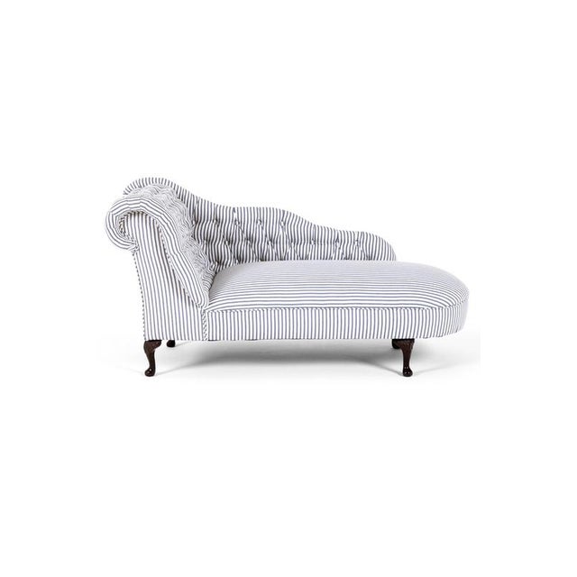 A small French chaise longue of good proportions and of good quality in the country house manner. The chaise has a deep...