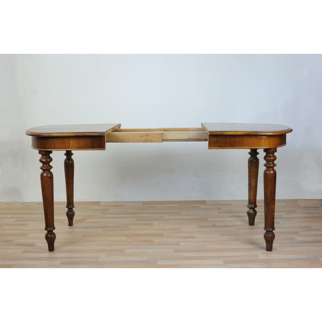 Extendable Table in Walnut For Sale - Image 4 of 10