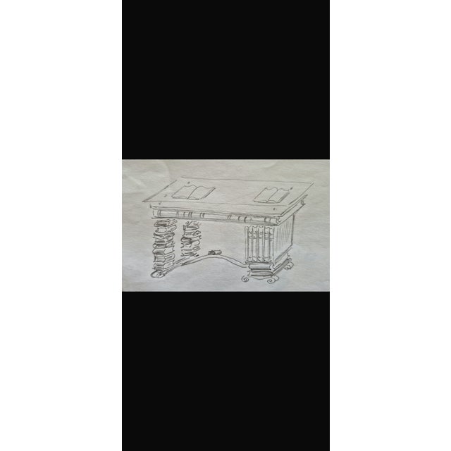 Artist's Desk by Jean Joly, 1960s For Sale - Image 11 of 18