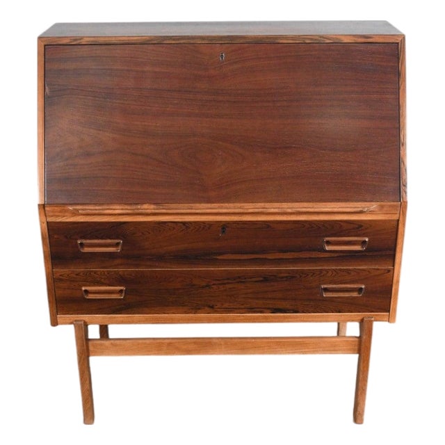 Mid 20th Century Model 68 Rosewood Secretary Desk by Arne Wahl Iversen For Sale
