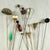 Antique Ladies Hat Pins Collection, Brass & Glass, 1900-1920 For Sale - Image 9 of 12
