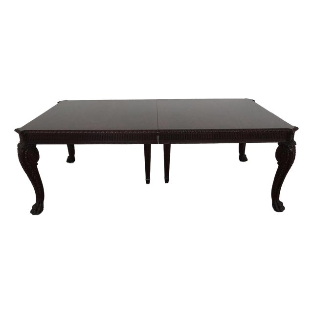 Maitland Smith Chippendale Extension Dining Table For Sale