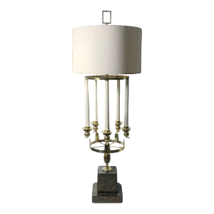 Vintage Candle Stick Lamp in the manner of Tommi Parzinger