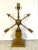 1950s 1950s French Modern Patinated Brass Arrow Motif Lamp in the Style of Adnet For Sale - Image 5 of 13