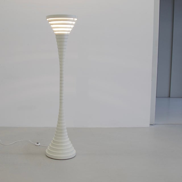 Ivory Floor Lamp by Silvio Bilangione and Paolo Portoghesi, 1967 For Sale - Image 8 of 8