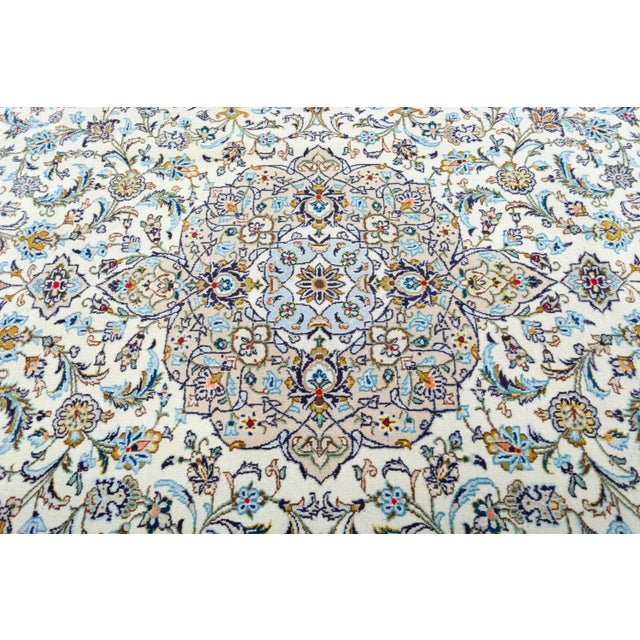 Hand-Knotted Kashan Oriental Rug For Sale - Image 6 of 13