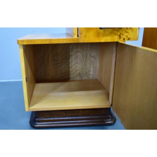 Bedside Tables by Jindrich Halabala, Czechoslovakia, 1940s, Set of 2 For Sale - Image 11 of 18