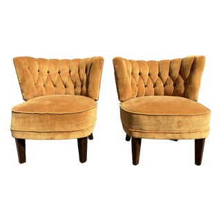 1940s Pair of Lounge Chairs Attributed to Otto Schultz for Jio Mobler For Sale