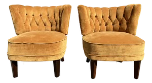 1940s Pair of Lounge Chairs Attributed to Otto Schultz for Jio Mobler