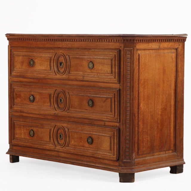 French French Oak Commode, Late 18th C. For Sale - Image 3 of 9