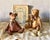 A delightful pair of collectible fabric teddy bears (male and female), handcrafted from a private collection in the...