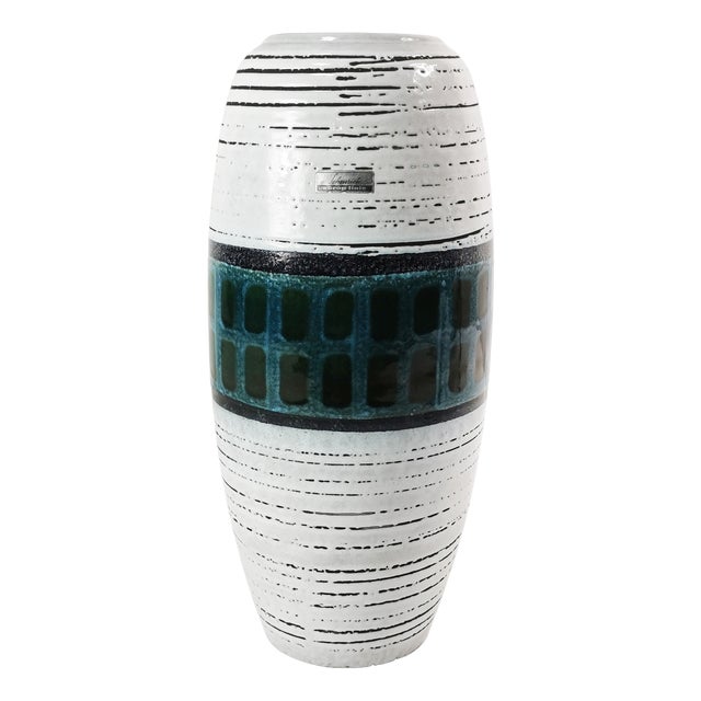 Large Vintage Ceramic Vase from Scheurich, 1970s For Sale