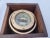 Brass Boat Compass in Varnished Wood Box For Sale - Image 10 of 12