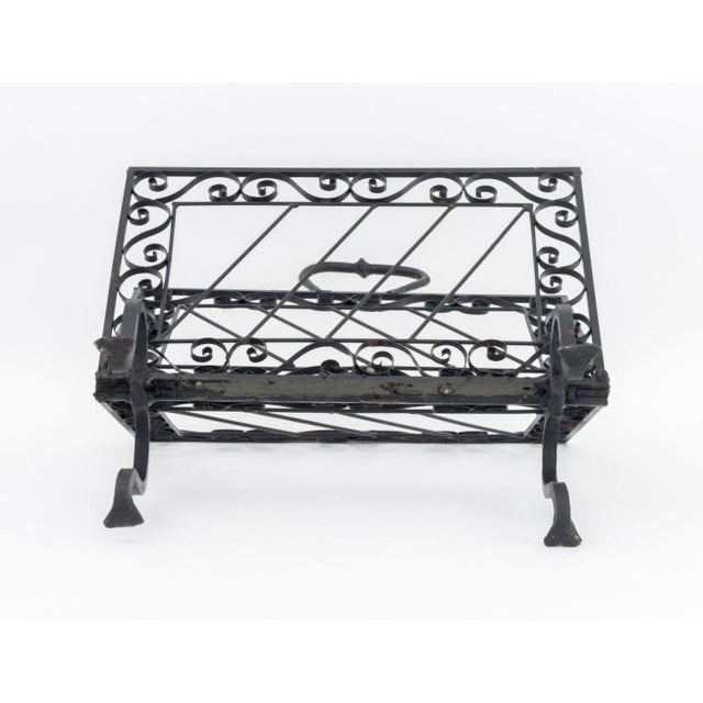 Victorian Wrought Iron Canterbury For Sale - Image 9 of 9