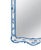 Chinoiserie Vintage Rococo Style Blue and White Chinese Style Mirror/Wall Mirror For Sale - Image 3 of 9