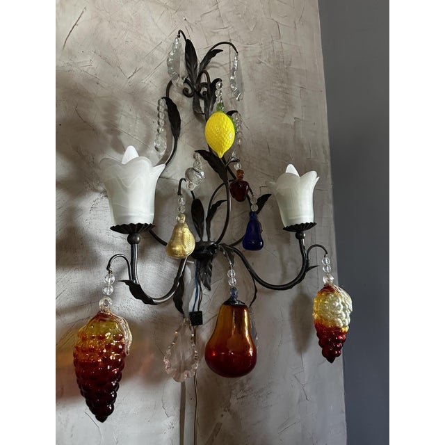 Vintage Murano Wall Sconce, 1960s For Sale - Image 3 of 14