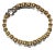Vintage Italian Solid 18k Gold Rolo Link Stacking Chain Bracelet For Sale