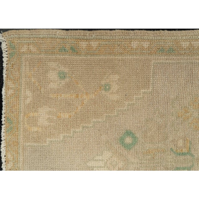 Early 21st Century Turkish Mini Rug Oriental Hand Knotted Vintage Rug 1'8" x 3'3" #21071 For Sale - Image 5 of 8