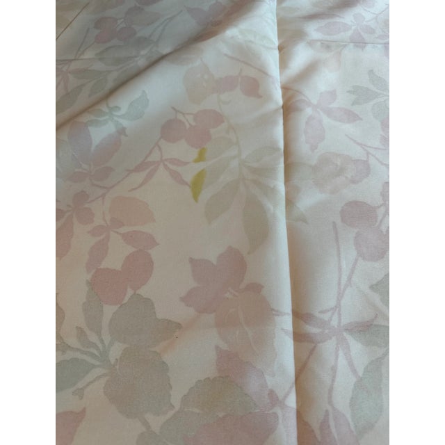 Vintage Waverly Faux Suede Fabric Wind Pattern Leaf- About 2 Yards For Sale - Image 11 of 11