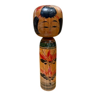 Japanese Kokeshi Doll Traditional Wooden Folk Art From Tohoku Region For Sale