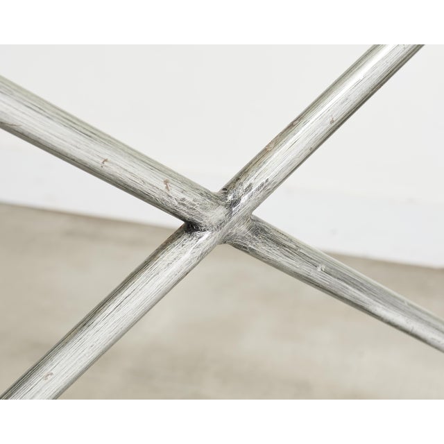 French Neoclassical Directoire Style Iron Sleigh-Form Daybed For Sale - Image 11 of 18