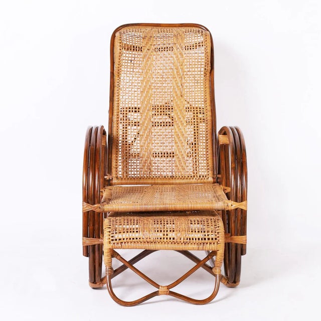 Bamboo Lounge Chair For Sale - Image 4 of 11