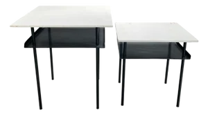 Mid-Century Modernist Side Tables by Wim Rietveld for Auping, 1950s, Set of 2