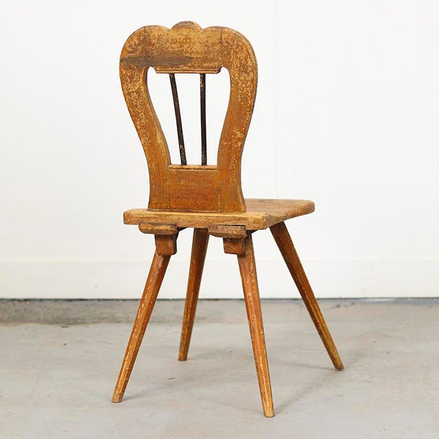 Primitive Rustic Farmhouse Wabi Sabi Mountain Chair, 1800s For Sale - Image 5 of 10