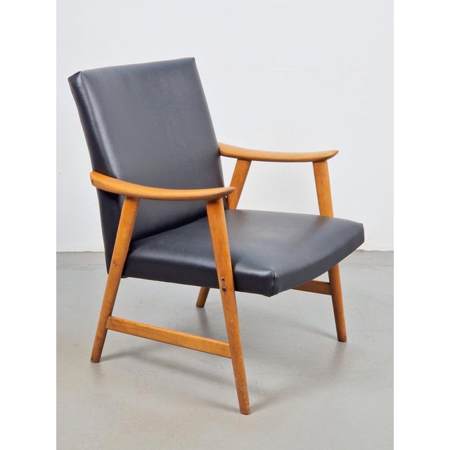 Vintage Beech Armchair from De Ster Gelderland, 1960s For Sale - Image 11 of 11