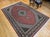 Antique Persian Tabriz Mahi Rug, Hand-Knotted Wool & Silk, Herati Geometric Pattern, Red & Ivory, 7x10 For Sale - Image 4 of 17