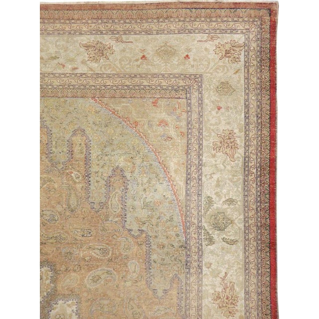 Victorian Galerie Shabab Collection Mid-20th Century Handmade Turkish Sivas Accent Rug For Sale - Image 3 of 9