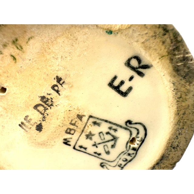 Vintage Early 20th Century Hb Quimper Double Oil & Vinegar Cruet For Sale - Image 13 of 13