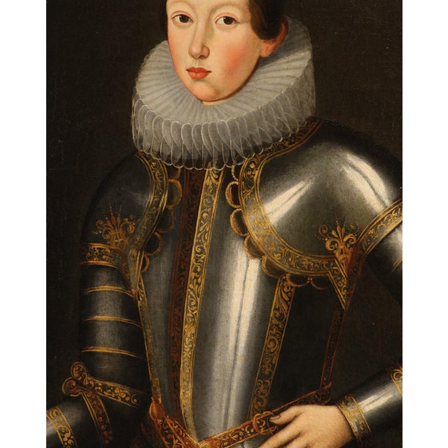 17th Century Workshop of Giusto (O Justus) Sustermans, Portrait of Ferdinand II De' Medici, 1650, Oil on Canvas, Framed For Sale - Image 5 of 15